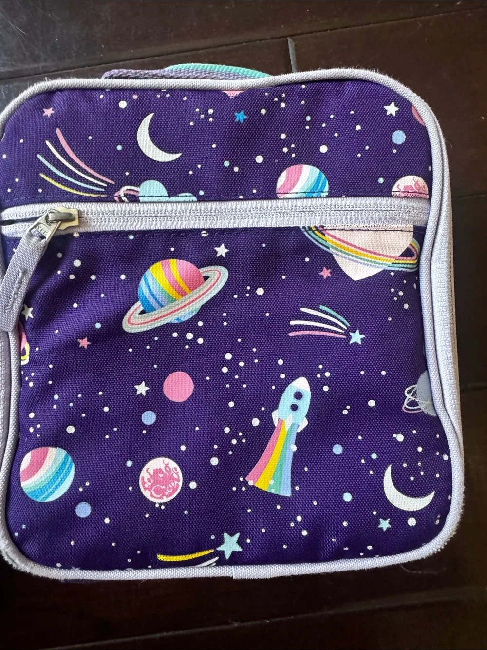 Pottery Barn Kids Purple Space Backpack and Lunchbox Set